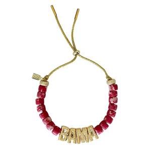 NEW LUCKY STAR JEWELS women's eye candy bama id bracelet in red